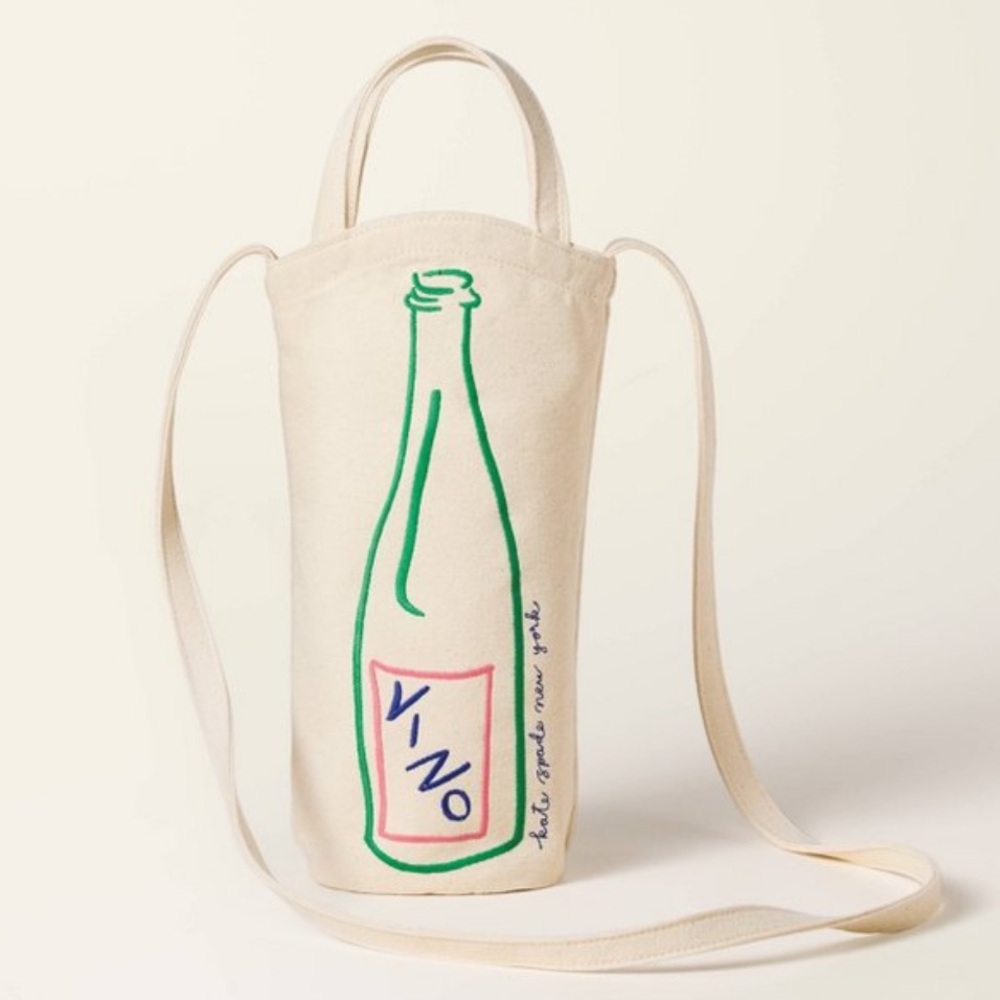 Kate Spade Target Wine Bottle Canvas Tote